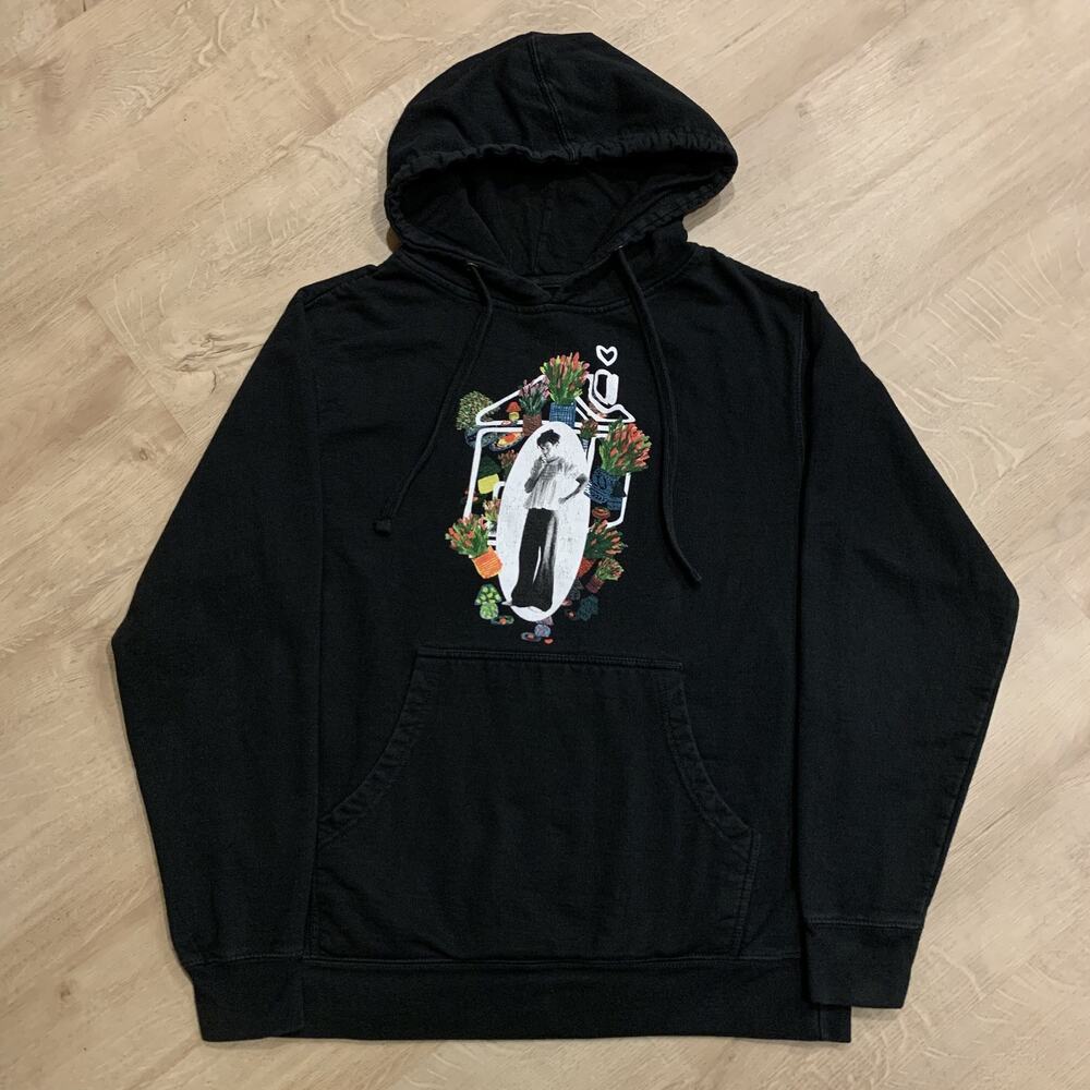 Harry Styles Love On Tour Harry's House Hoodie Black Sweatshirt Floral Small S